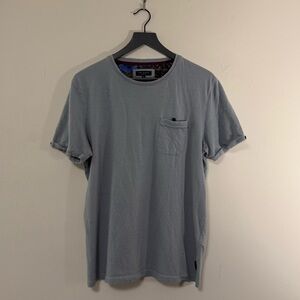 All Saints Light Gray Crew Neck T-Shirt